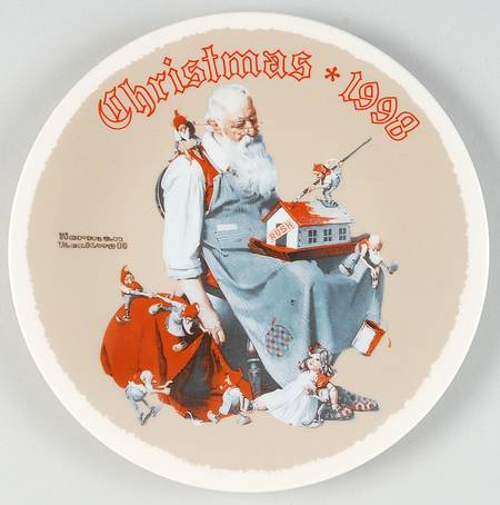 Annual Christmas Plate Santas Helpers - No Box