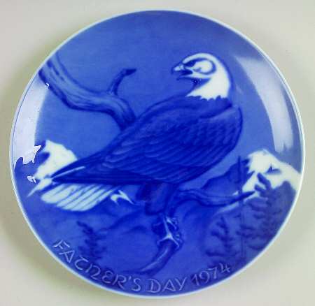 Father's Day Plate Eagle - No Box