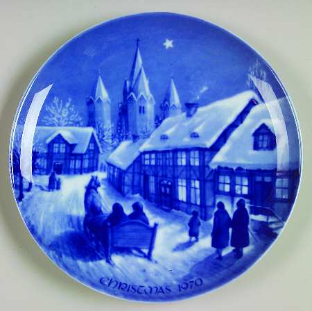 Christmas Plate Midnight Mass At Kalundborg Church - No Box