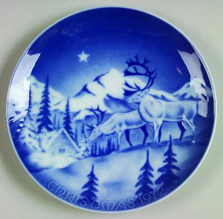 Christmas Plate Elks - No Box