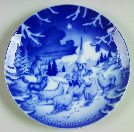 Christmas Plate Village Christmas - No Box