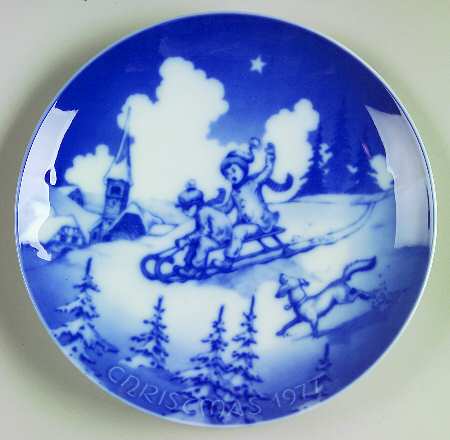 Christmas Plate Sledding - No Box