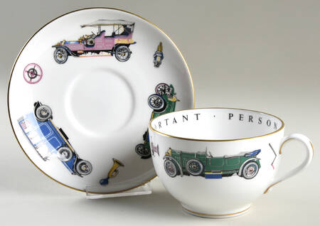 Very Important Person Cup & Saucer Classic Cars Cup & Saucer-Black - No Box