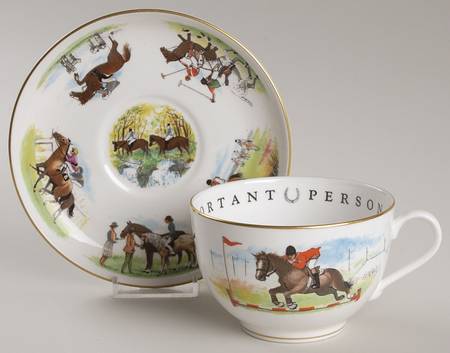 Very Important Person Cup & Saucer Equestrian Cup & Saucer - Boxed