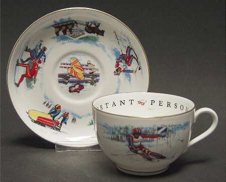 Very Important Person Cup & Saucer Winter Sports Cup & Saucer - Boxed