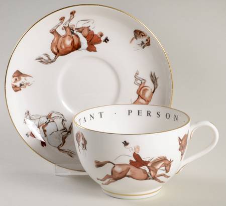 Very Important Person Cup & Saucer Fox Hunt Cup & Saucer - No Box