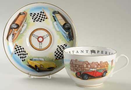 Very Important Person Cup & Saucer Race Cars Cup & Saucer - Boxed