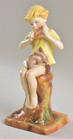 Royal Worcester Figurine Peter Pan-Yellow Shirt - No Box