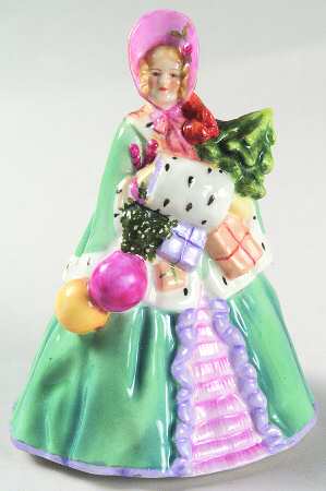 Royal Worcester Figurine Noel-Turquoise Dress - No Box