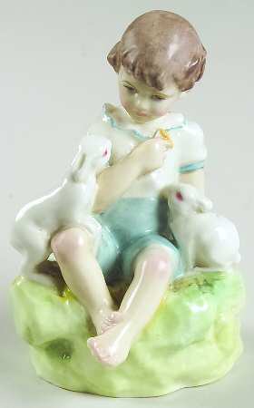 Royal Worcester Figurine The Dandelion-Blue - No Box