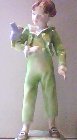 Royal Worcester Figurine The Parakeet-Green Suit - No Box