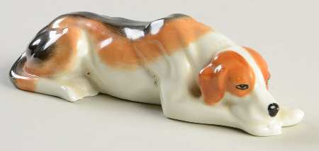 Royal Worcester Figurine Hound (Lying, No Base) - No Box