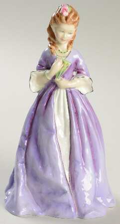 Royal Worcester Figurine Sweet Anne-Lilac - No Box