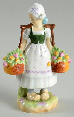 Royal Worcester Figurine Dutch Girl - No Box