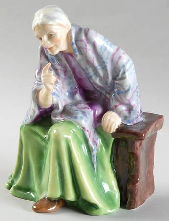 Royal Worcester Figurine Mother Machree-Fortune Teller - No Box