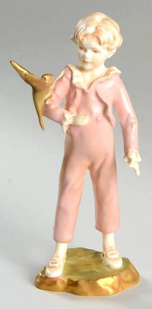 Royal Worcester Figurine The Parakeet-Pink Suit Matte - Boxed