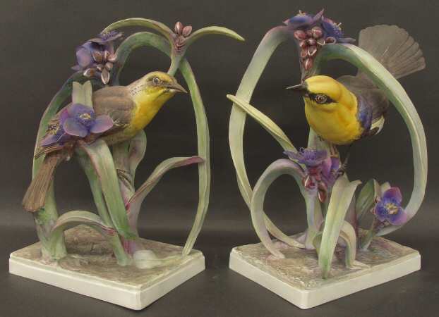 Doughty American Birds Yellow-Headed Blackbirds & Spiderwort Pa - Boxed