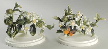 Dorothy Doughty Figurines Orange Blossoms & Butterfly - With Box