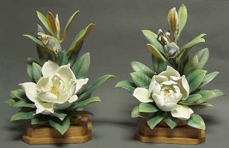 Doughty American Birds Magnolia Warblers & Magnolia Pair - Boxed