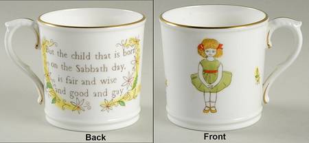 Days of The Week-Mug Sunday-Girl - No Box