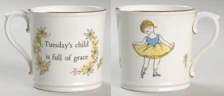 Days of The Week-Mug Tuesday-Girl - Boxed