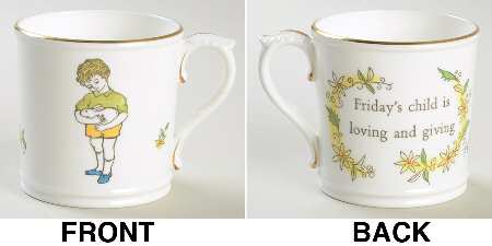 Days of The Week-Mug Friday-Boy - No Box