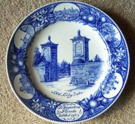 Royal Worcester Plates St. Augustine-Old City Gate - Boxed
