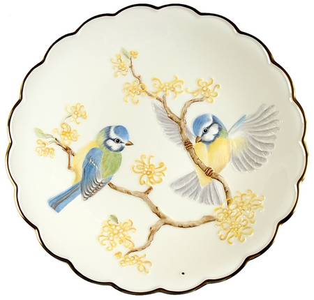 The Birds of Dorothy Doughty Bluetits  And Witch Hazel - Boxed