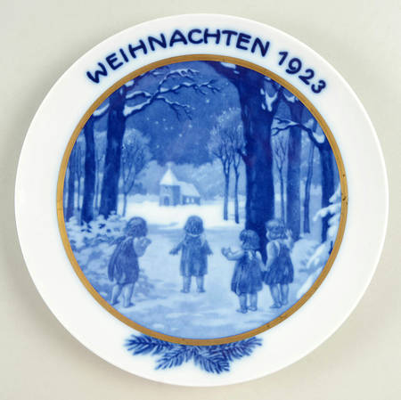 Rosenthal Christmas Plate Children In The Winter Wood - No Box