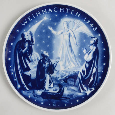 Rosenthal Christmas Plate Message To Shepherds - No Box