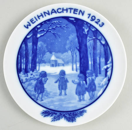 Rosenthal Christmas Plate Children In The Winter Wood - No Box