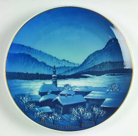 Rosenthal Christmas Plate Christmas In A Village - No Box