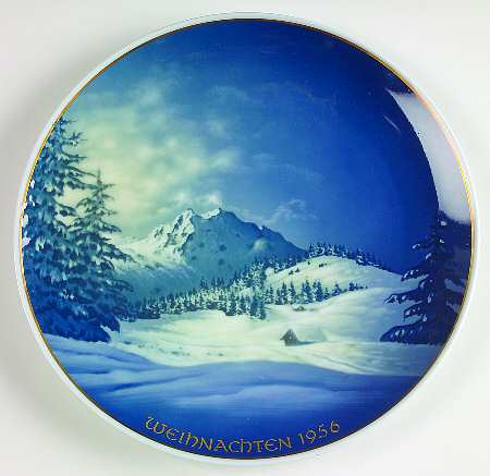 Rosenthal Christmas Plate Christmas In The Alps - No Box