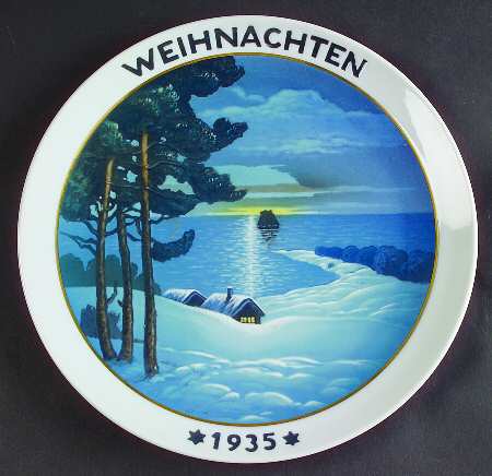 Rosenthal Christmas Plate Christmas By The Sea - No Box