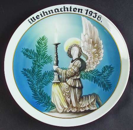 Rosenthal Christmas Plate Nurnberg Angel - No Box