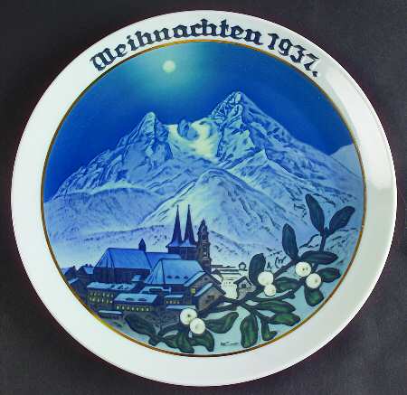 Rosenthal Christmas Plate Berchtesgaden - No Box