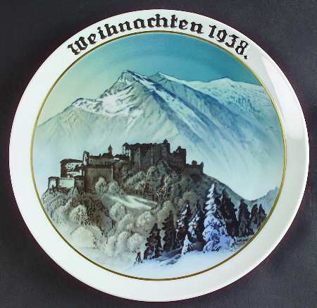 Rosenthal Christmas Plate Christmas In The Alps - No Box