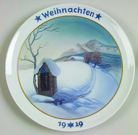 Rosenthal Christmas Plate Christmas In The Alps - No Box