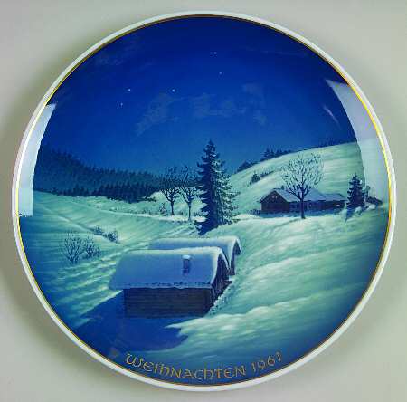 Rosenthal Christmas Plate Solitary Christmas - No Box
