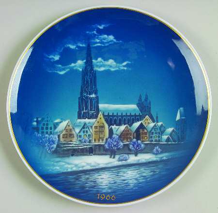 Rosenthal Christmas Plate Christmas In Ulm - No Box