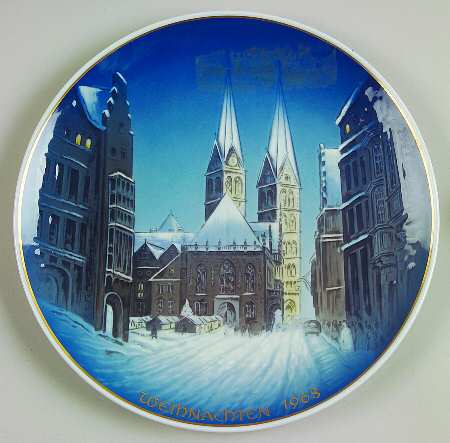 Rosenthal Christmas Plate Christmas In Bremen - No Box