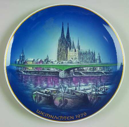 Rosenthal Christmas Plate Christmas In Cologne - No Box