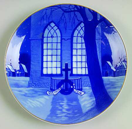 Rosenthal Christmas Plate Christmas During War - No Box