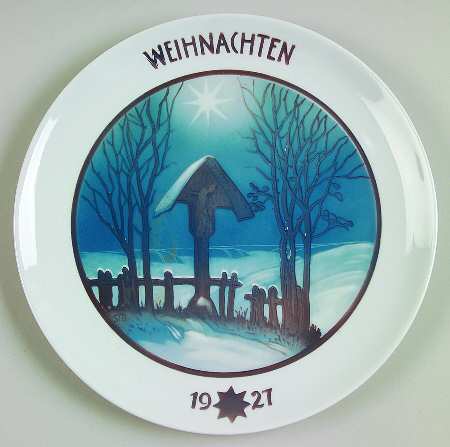 Rosenthal Christmas Plate Station On The Way - No Box
