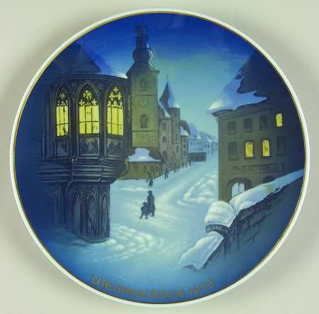 Rosenthal Christmas Plate Christmas In Franconia - No Box