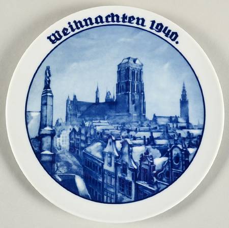 Rosenthal Christmas Plate Marien Church In Danzig - No Box