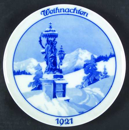 Rosenthal Christmas Plate Christmas In Mountains 1921 - No Box