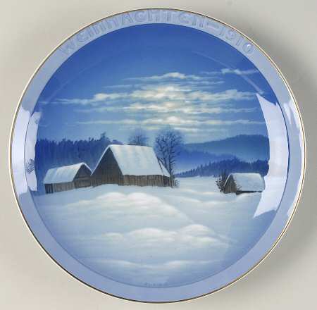 Rosenthal Christmas Plate Winter Peace - No Box