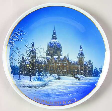 Classic Rose Christmas Hanover Town Hall - Boxed