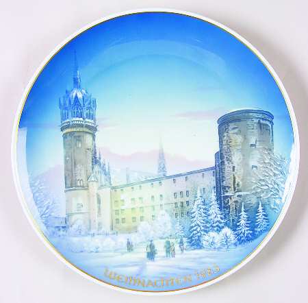 Classic Rose Christmas Church At Castle Wittenburg - Boxed